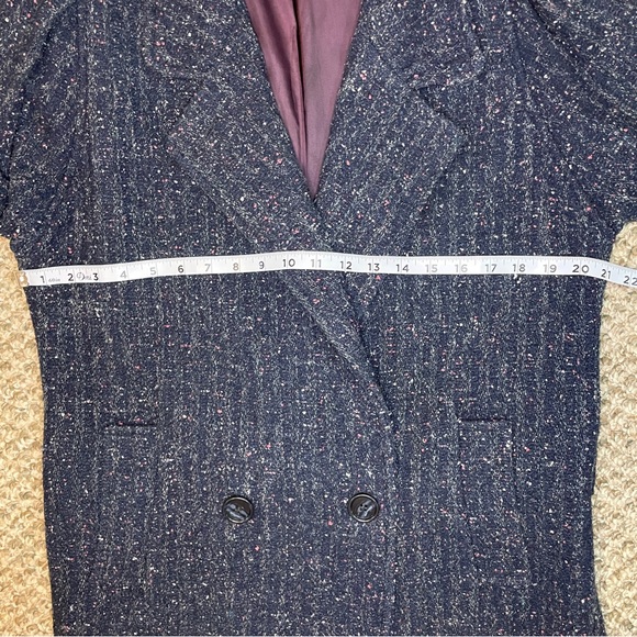 Vintage 80s Saril Ltd. Tweed Ribbed Knit Cuffs Jacket - Picture 9 of 16